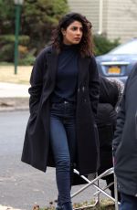 PRIYANKA CHOPRA on the Set of Quantico in New York 02/22/2018