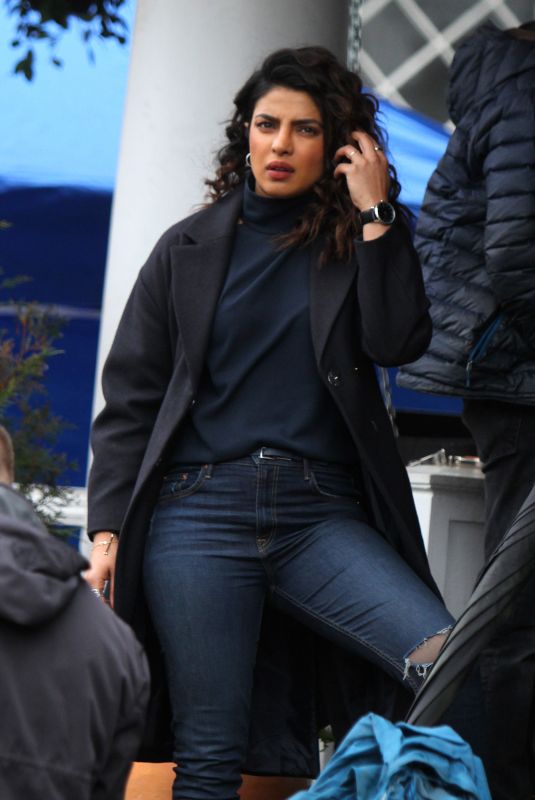 PRIYANKA CHOPRA on the Set of Quantico in New York 02/22/2018