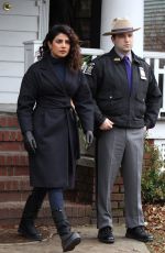 PRIYANKA CHOPRA on the Set of Quantico in New York 02/22/2018