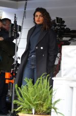 PRIYANKA CHOPRA on the Set of Quantico in New York 02/22/2018