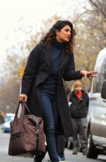 PRIYANKA CHOPRA on the Set of Quantico in New York 02/22/2018