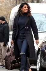 PRIYANKA CHOPRA on the Set of Quantico in New York 02/22/2018