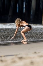 RACHEL MCCORD in Bikini at a Beach in Santa Monica 02/17/2018