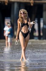 RACHEL MCCORD in Swimsuit at a Beach in Santa Monica 02/17/2018