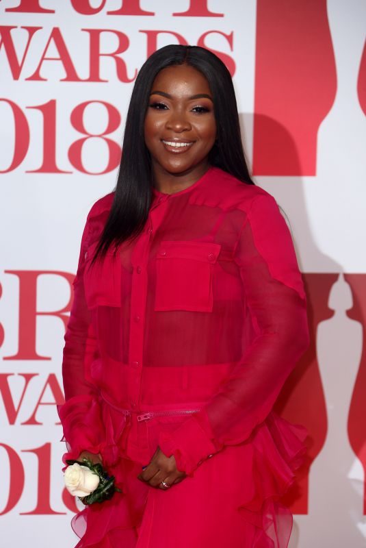 RAY BLK at Brit Awards 2018 in London 02/21/2018