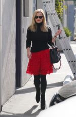REESE WITHERSPOON in Black and Red Outfit for Valentine