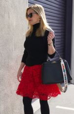 REESE WITHERSPOON in Black and Red Outfit for Valentine
