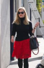 REESE WITHERSPOON in Black and Red Outfit for Valentine