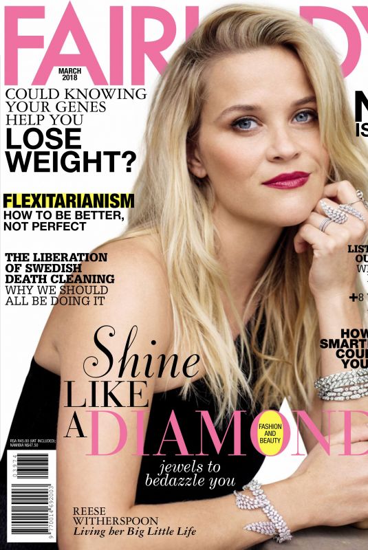 REESE WITHERSPOON in Fairlady Magazine, March 2018