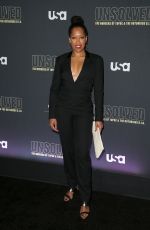 REGINA KING at Unsolved the Murders of Tupac and the Notorious B.I.G. Premiere in Los Angeles 02/22/2018