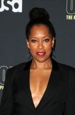 REGINA KING at Unsolved the Murders of Tupac and the Notorious B.I.G. Premiere in Los Angeles 02/22/2018