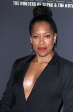REGINA KING at Unsolved the Murders of Tupac and the Notorious B.I.G. Premiere in Los Angeles 02/22/2018