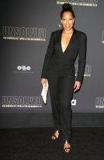 REGINA KING at Unsolved the Murders of Tupac and the Notorious B.I.G. Premiere in Los Angeles 02/22/2018