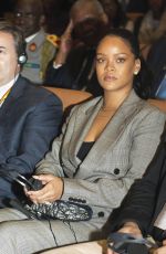 RIHANNA and Emmanuel Macron at Global Partnership for Education in Dakar 02/02/2018