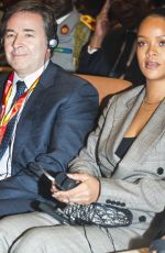 RIHANNA and Emmanuel Macron at Global Partnership for Education in Dakar 02/02/2018