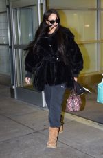 RIHANNA Arrives at JFK Airport in New York 02/16/2018