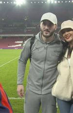 RIHANNA at Arsenal vs Everton Game at Emirates Stadium in London 02/03/2018