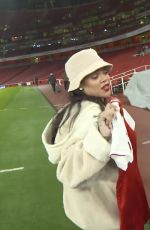 RIHANNA at Arsenal vs Everton Game at Emirates Stadium in London 02/03/2018