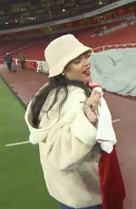 RIHANNA at Arsenal vs Everton Game at Emirates Stadium in London 02/03/2018