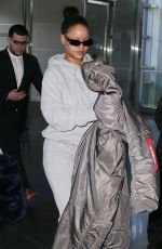 RIHANNA at JFK Airport in New York 01/27/2018