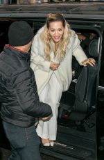 RITA ORA Arrives at C A TV Show in Paris 02/05/2018