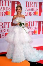 RITA ORA at Brit Awards 2018 in London 02/21/2018
