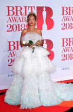 RITA ORA at Brit Awards 2018 in London 02/21/2018