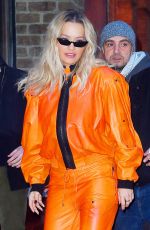 RITA ORA Heading to Late Night with Seth Meyers in New York 02/01/2018