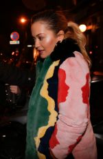 RITA ORA Leaves La Fontaine De Mars in Paris 02/05/2018