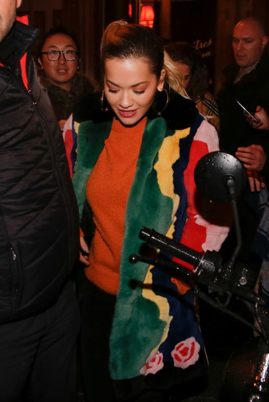 RITA ORA Leaves La Fontaine De Mars in Paris 02/05/2018