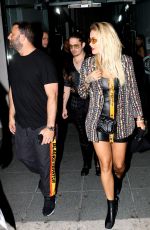 RITA ORA Out for Dinner at Komodo in Miami 02/24/2018