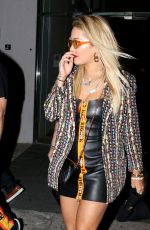 RITA ORA Out for Dinner at Komodo in Miami 02/24/2018