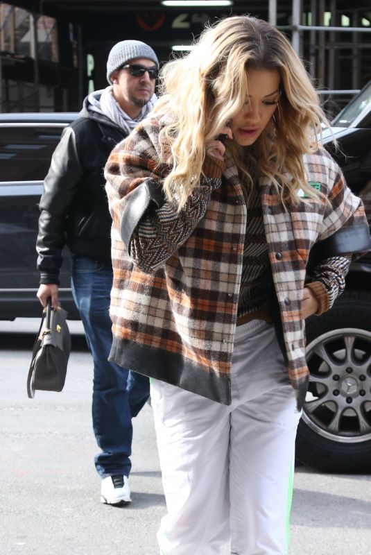 RITA ORA Out in New York 02/01/2018