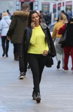 ROCHELLE HUME Arrives at Global Radio Studios in London 02/15/2018