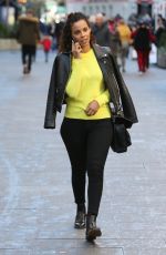 ROCHELLE HUME Arrives at Global Radio Studios in London 02/15/2018