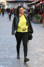 ROCHELLE HUME Arrives at Global Radio Studios in London 02/15/2018