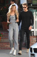 ROMEE STRIJD and Laurens Van Leeuwen at Ivy Restaurant in West Hollywood 02/06/2018