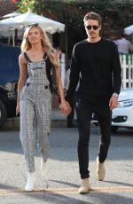 ROMEE STRIJD and Laurens Van Leeuwen at Ivy Restaurant in West Hollywood 02/06/2018