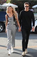 ROMEE STRIJD and Laurens Van Leeuwen at Ivy Restaurant in West Hollywood 02/06/2018