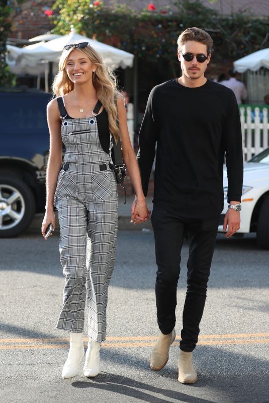 ROMEE STRIJD and Laurens Van Leeuwen at Ivy Restaurant in West Hollywood 02/06/2018