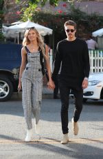 ROMEE STRIJD and Laurens Van Leeuwen at Ivy Restaurant in West Hollywood 02/06/2018