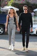 ROMEE STRIJD and Laurens Van Leeuwen at Ivy Restaurant in West Hollywood 02/06/2018