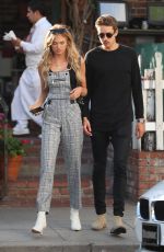 ROMEE STRIJD and Laurens Van Leeuwen at Ivy Restaurant in West Hollywood 02/06/2018