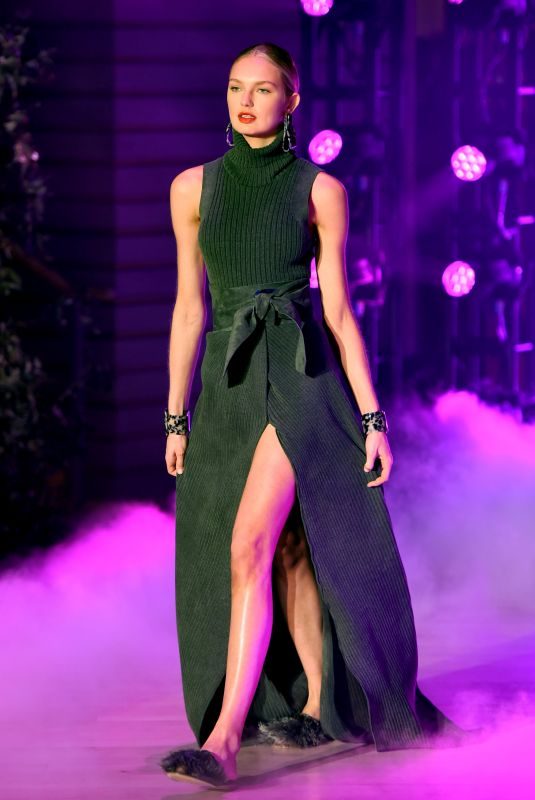ROMEE STRIJD at Brandon Maxwell Runway Show at New York Fashion Week 02/11/2018