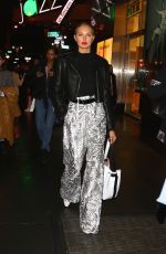 ROMEE STRIJD Leaves Brandon Maxwell Fashion Show at NYFW in New York 02/11/2018