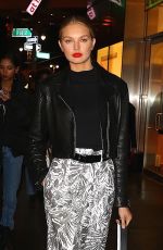 ROMEE STRIJD Leaves Brandon Maxwell Fashion Show at NYFW in New York 02/11/2018
