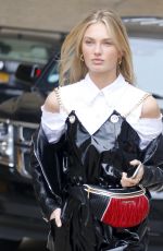 ROMEE STRIJD Leaves Ralph Lauren Show at New York Fashion Week 02/12/2018