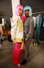 ROMEE STRIJD on the Backstage of Jeremy Scott Fashion Show in New York 02/08/2018