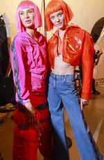 ROMEE STRIJD on the Backstage of Jeremy Scott Fashion Show in New York 02/08/2018