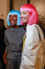 ROMEE STRIJD on the Backstage of Jeremy Scott Fashion Show in New York 02/08/2018